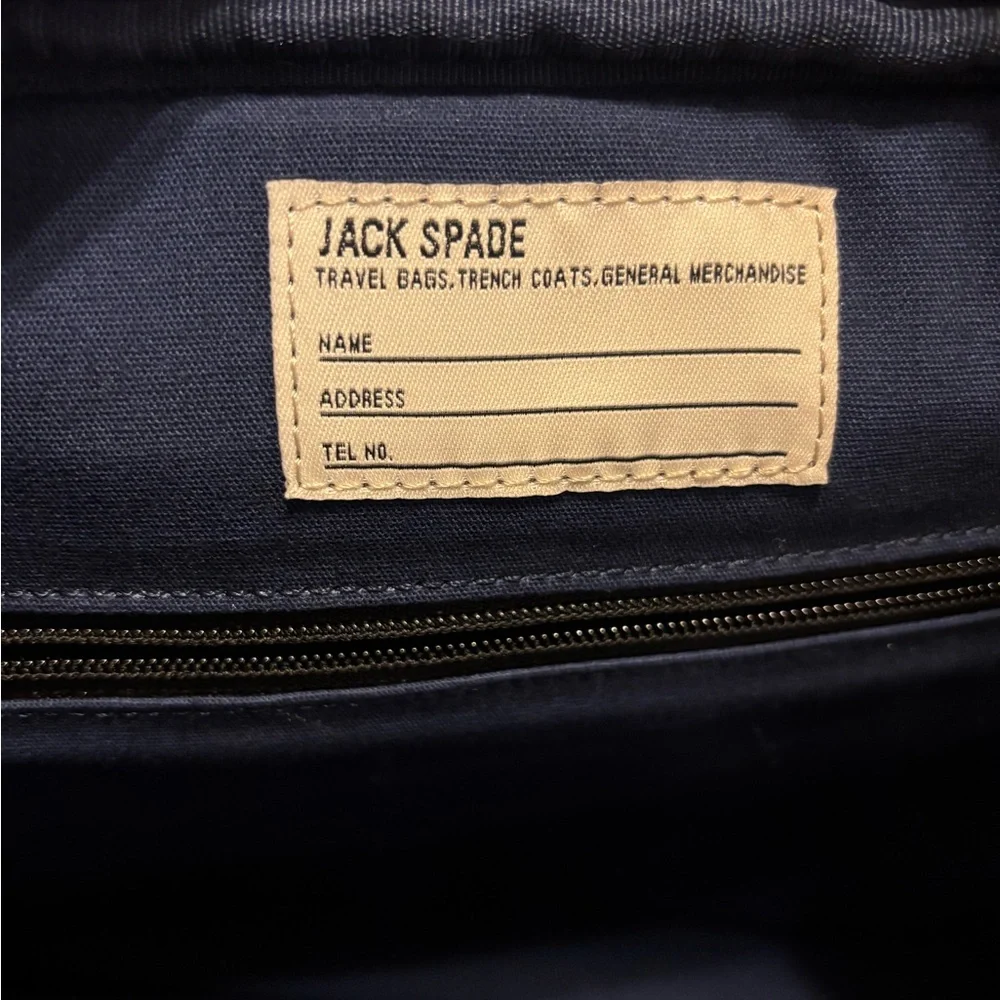 JACK SPADE MENS BLACK PEBBLED LEATHER BRIEFCASE BAG VINTAGE EUC UNISEX